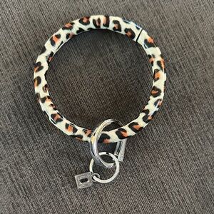 Leopard Print Keychain Bracelet